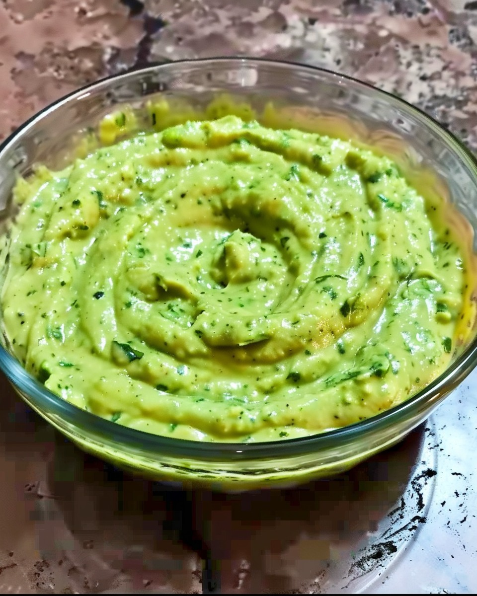 Dip de aguacate y cilantro