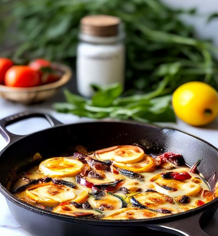 Tortilla de Calabacín y Pimientos