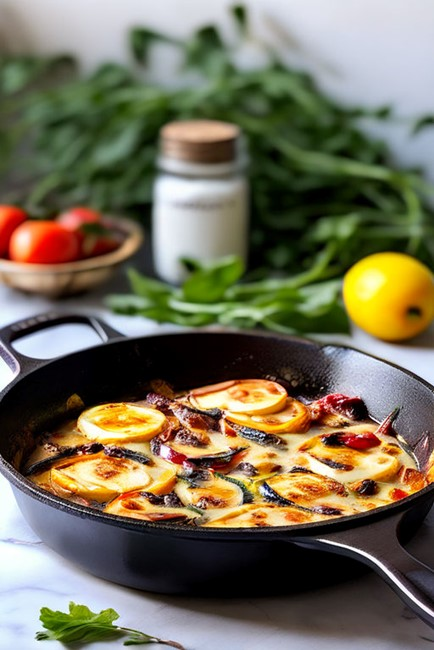 Tortilla de Calabacín y Pimientos