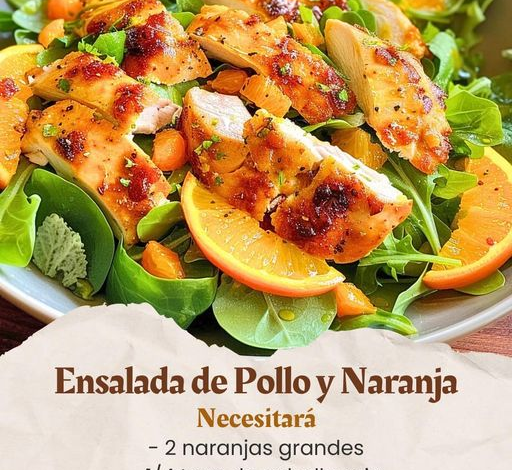 Ensalada de Pollo y Naranja