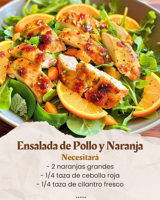 Ensalada de Pollo y Naranja