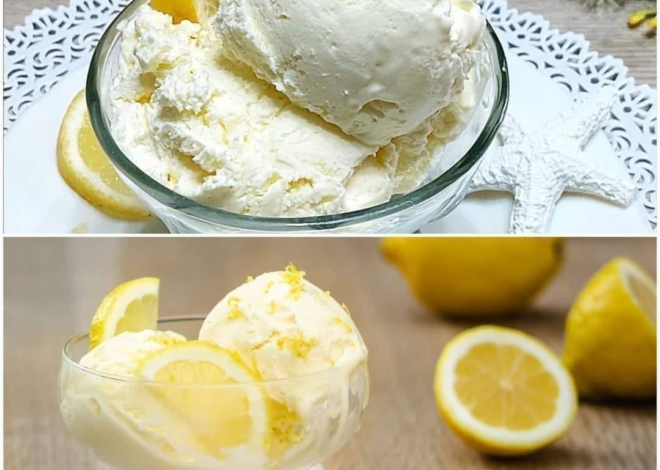 Helado de limón sin esfuerzo