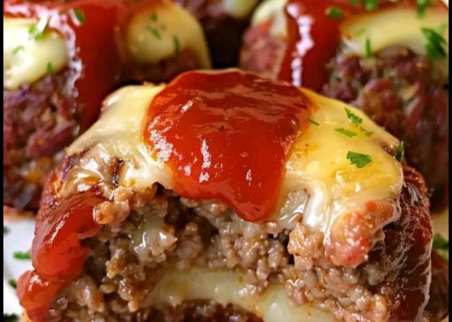 PASTEL DE CARNE RELLENA DE QUESO.