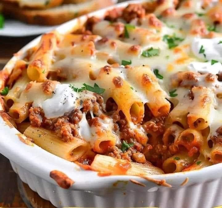 EspañolLos mejores ziti al horno