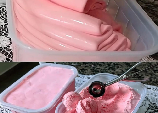 HELADO DE FRESA CASERO