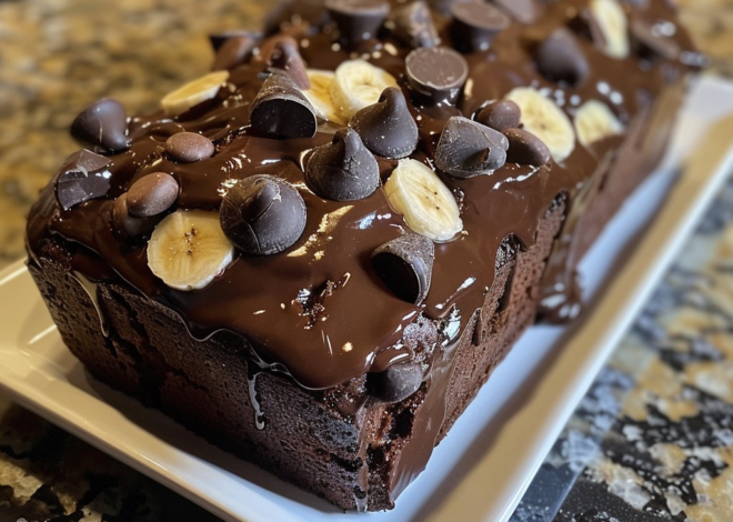 Pan De Plátano Con Triple Chocolate