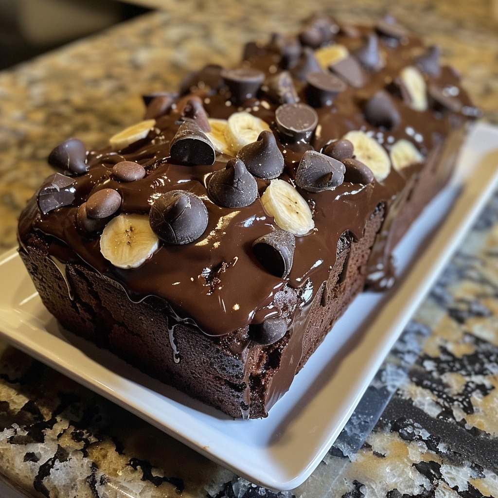 Pan De Plátano Con Triple Chocolate