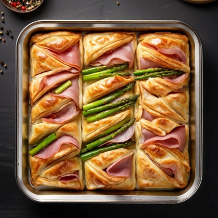 Espárragos al Horno con Jamón Serrano