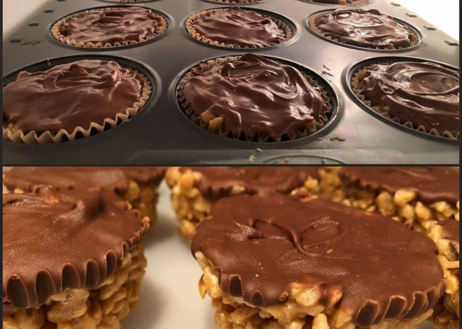 Bolitas de mantequilla de maní con arroz crujiente de chocolate