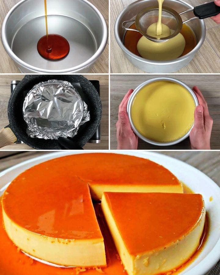 FLAN CASERO SIN HORNO