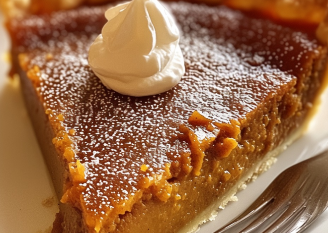 Pastel de calabaza con salsa brûlée y bourbon