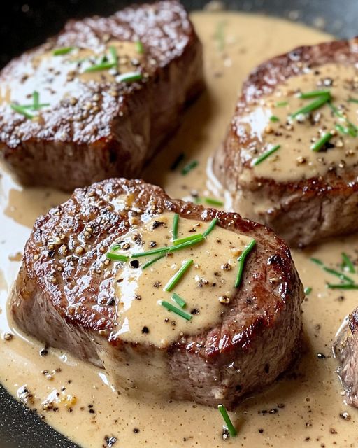 Filet Mignon a la Crema y a la Mostaza