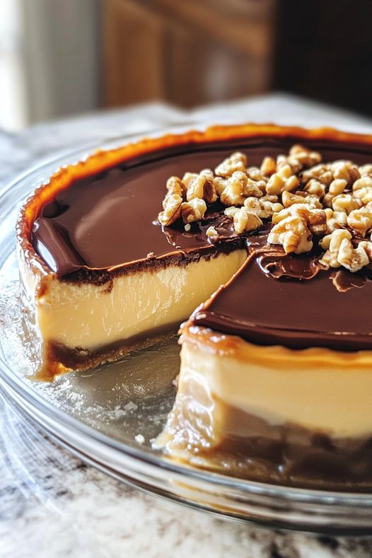 Flan de Ferrero Rocher