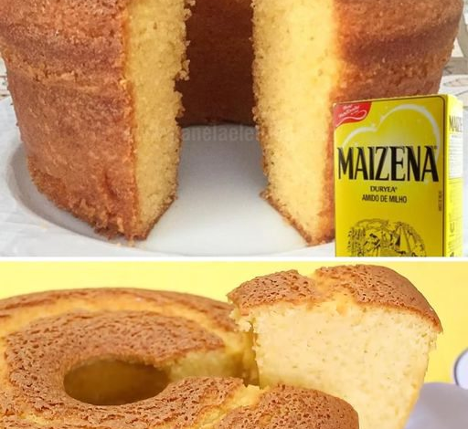 pastel de harina de maíz con maicena