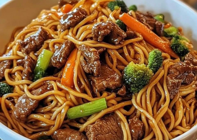 Receta de ternera Lo Mein