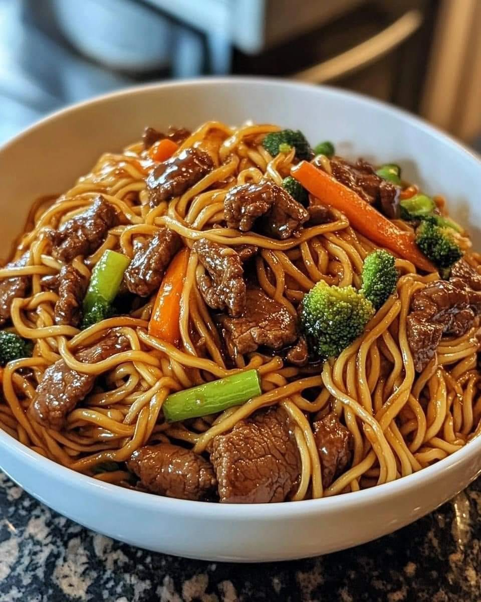 Receta de ternera Lo Mein