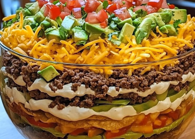 Ensalada de tacos de siete capas