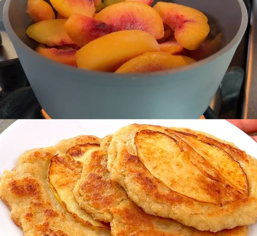 Tazón de desayuno con avena y melocotón