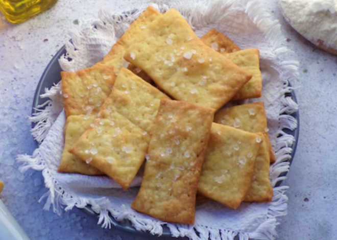 Crackers: la receta de las famosas galletas saladas finas y crujientes