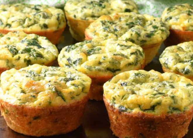 Muffins de espinacas y queso