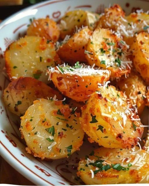 ¡Estas Papas Crujientes con Parmesano son perfectas para cualquier ocasión! Disfrútalas como aperitivo o acompañamiento. 