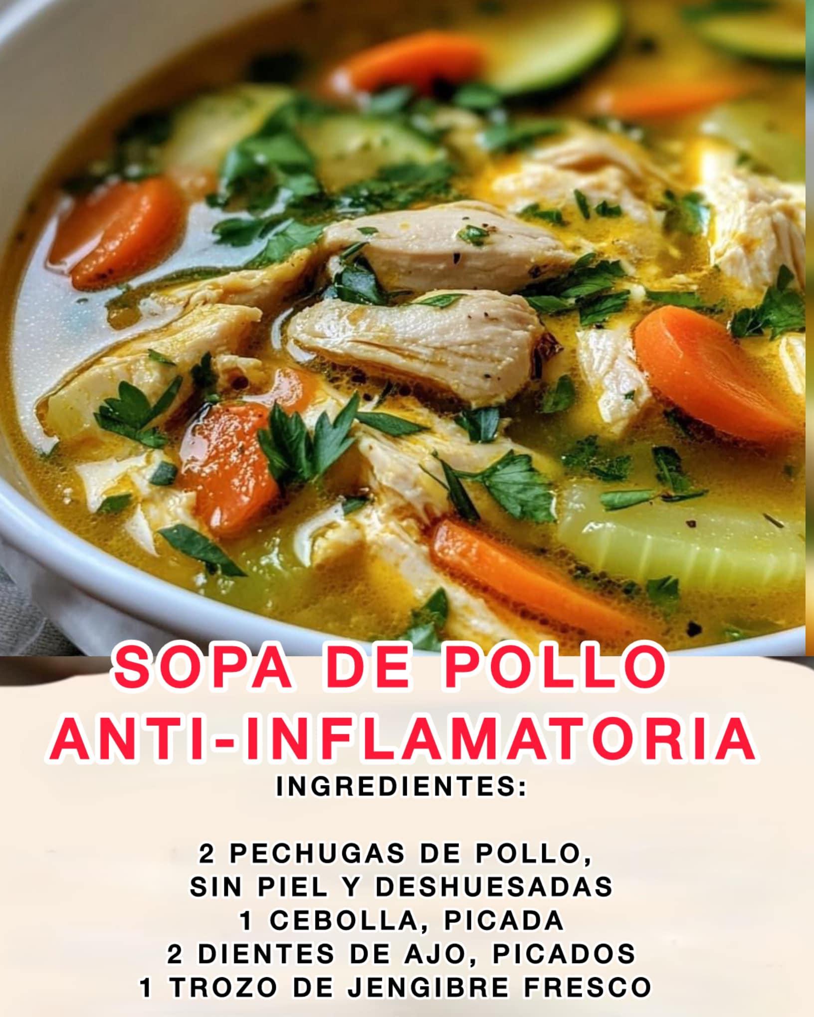 Sopa de Pollo Anti-Inflamatoria 