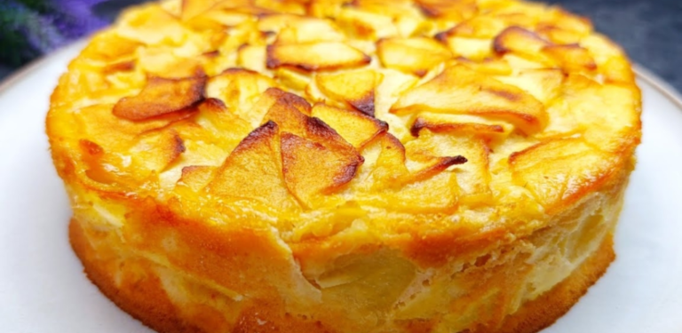 Pastel de manzana y mantequilla de maní bajo en calorías