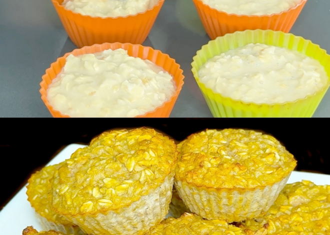 Muffins de avena y manzana