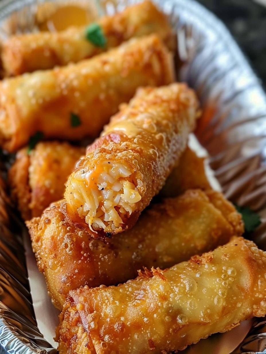 Rollitos de huevo con pastel de cangrejo