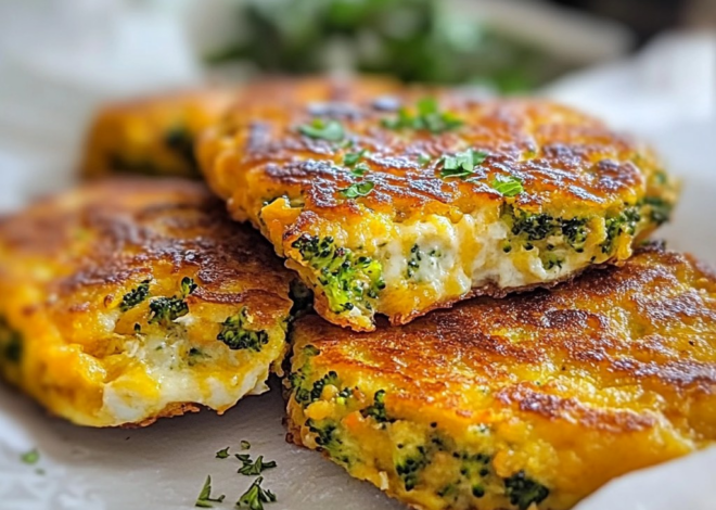 Tortitas de Brócoli con Queso