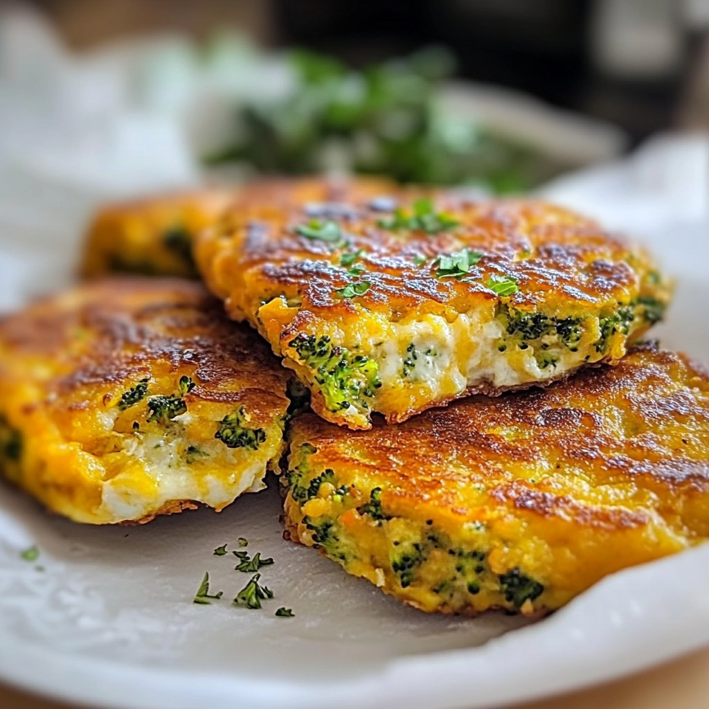 Tortitas de Brócoli con Queso