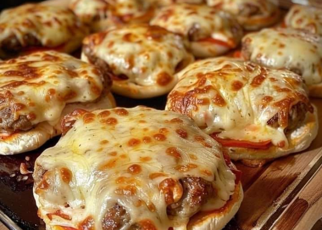 Mini hamburguesas de pizza