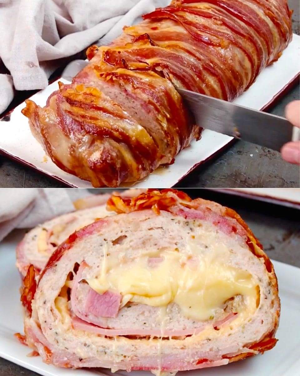 Bacon Wrapped Chicken Meatloaf