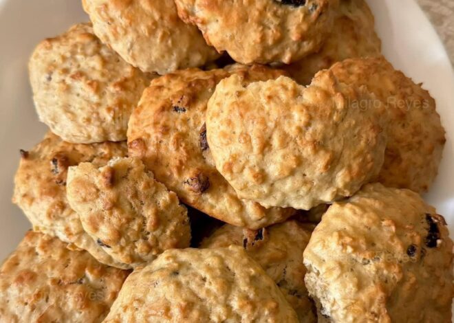 Galletas de avena con 2 ingredientes