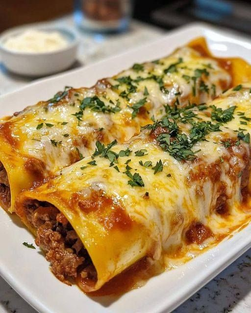 Canelones de Carne 