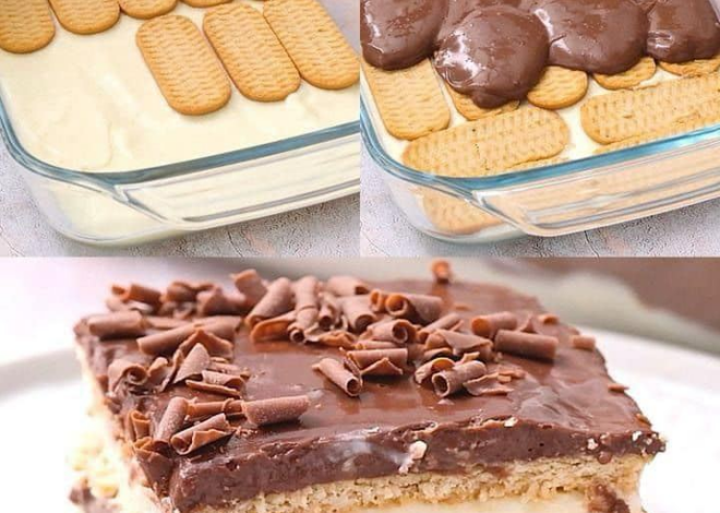 Postre Frío de Chocolate Hecho con Galletas: Un Delicioso Capricho para el Verano