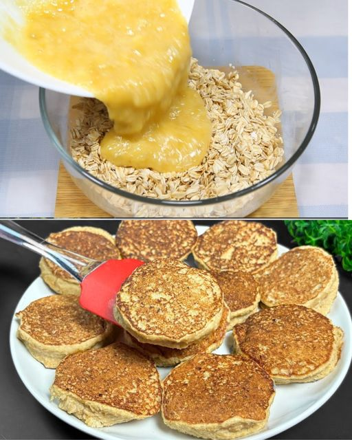 Deliciosos Panqueques de Avena con Manzana y Plátano