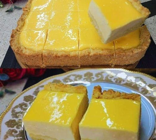 Receta de Tarta de Queso con Capa de Crema