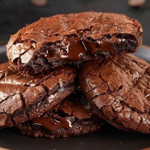 Galletas de lava de chocolate pegajosas