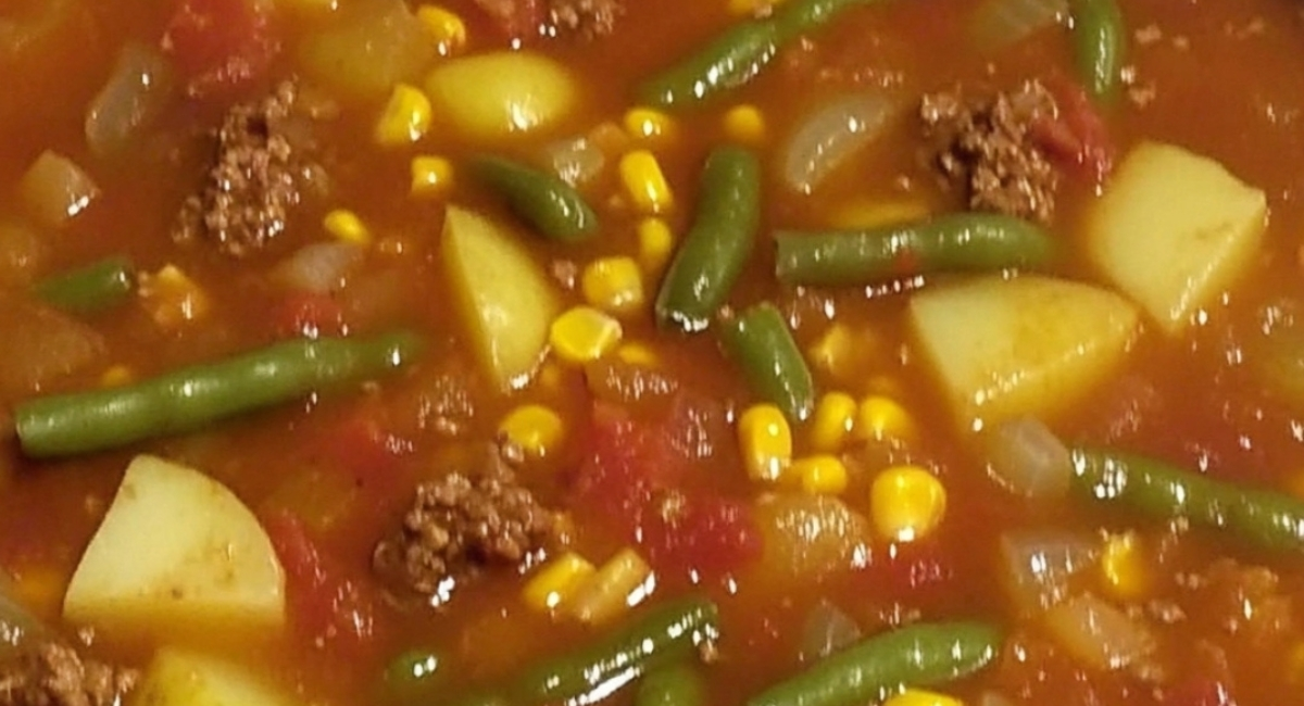 La mejor sopa de carne y verduras fácil de preparar