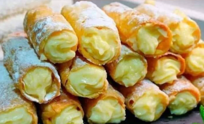 Receta de pastelería cuatro a la crema inglesa