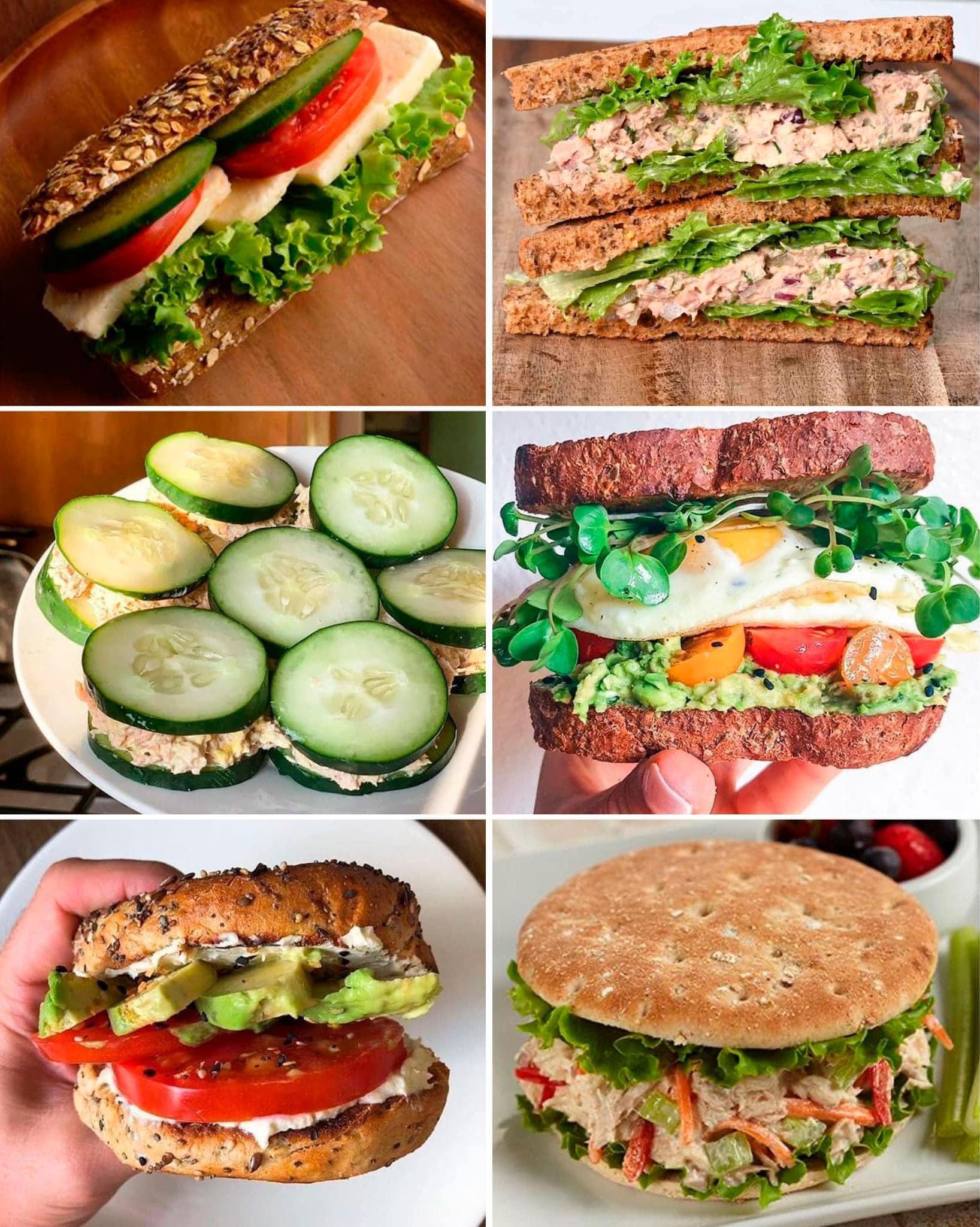 Sándwiches saludables para desayunar