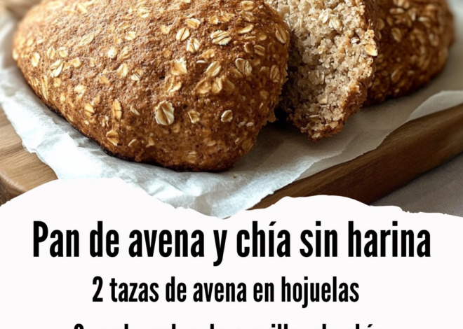 Receta de Pan de avena y chía sin harina