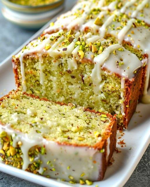 Pan de desayuno con pistacho y limón