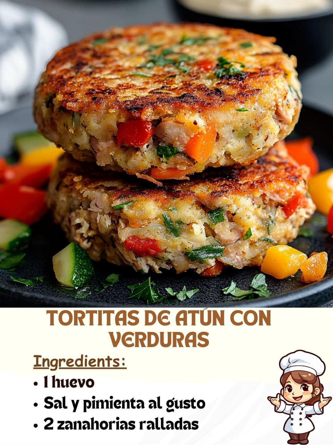 Tortitas de Atún con Verduras