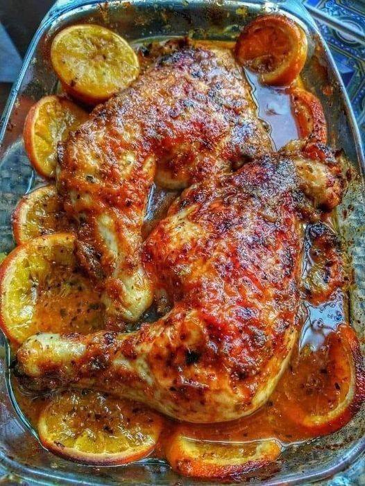 Pollo al Horno con Mandarina: Un Plato Jugoso y Lleno de Sabor