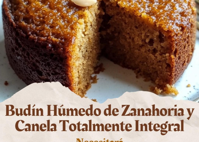 Delicioso Budín Integral de Zanahoria y Canela