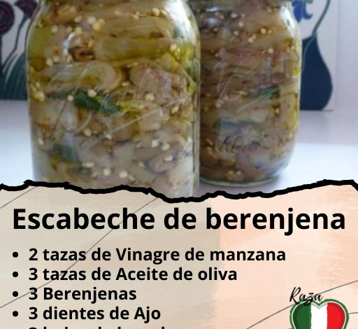 Receta de Berenjenas en escabeche