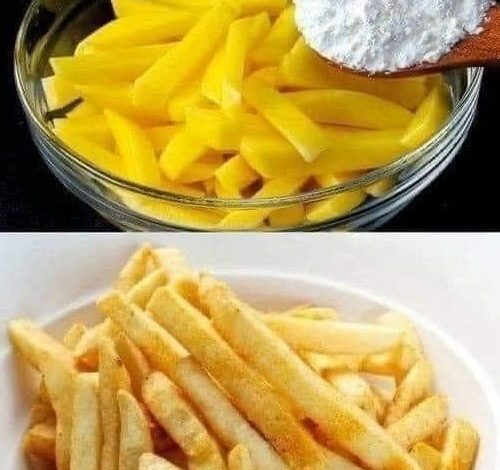 Receta de papas fritas crujientes cubiertas con maicena