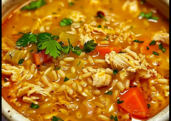 Sopa de Pollo con Arroz